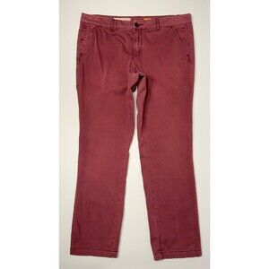 Pilcro Anthropologie Hyphen Purple Merlot Straight Chino Pants Women’s Size 30